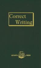 Book cover: 'Correct Writing'